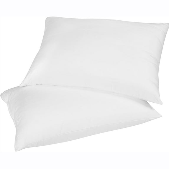 East Coast Bedding 10/90 Pure Dream Firm Goose Down Feather Pillow, Standard Size, Set of 2