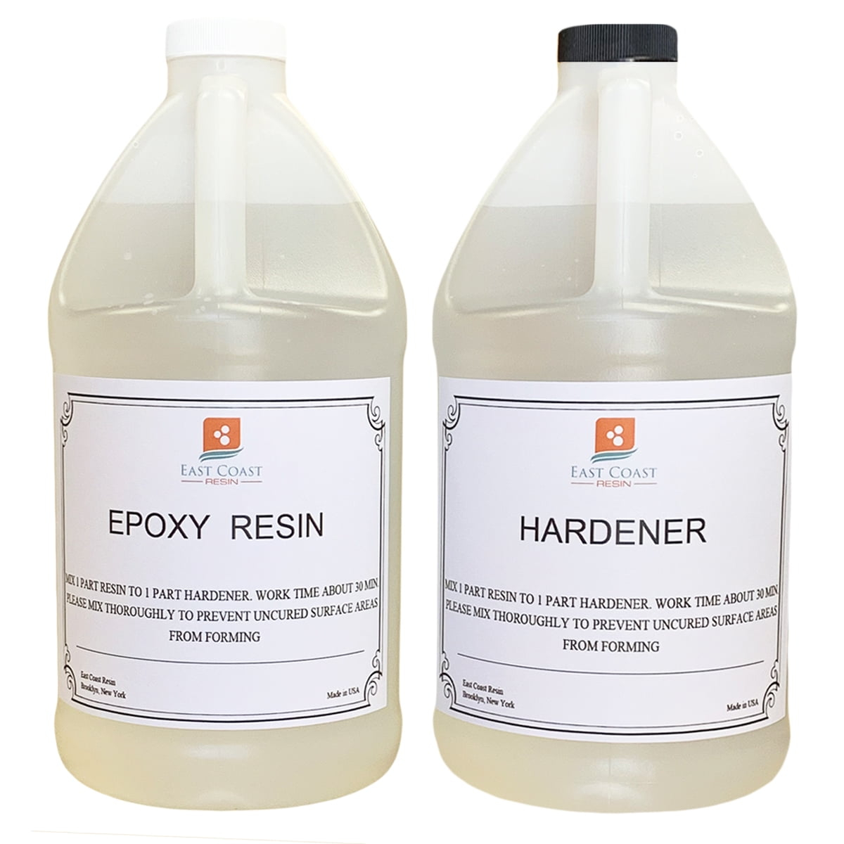 East Coast Resin Super Gloss Coating General Purpose Epoxy Adhesive, 1 Gallon Kit