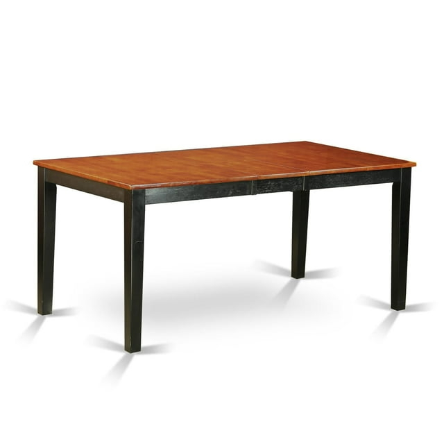East West Furniture  Dining Set Contains a Rectangle Kitchen Table and Dining Chairs with a Bench (Chair Seat Type Options) NIAV6-BCH-LC 6