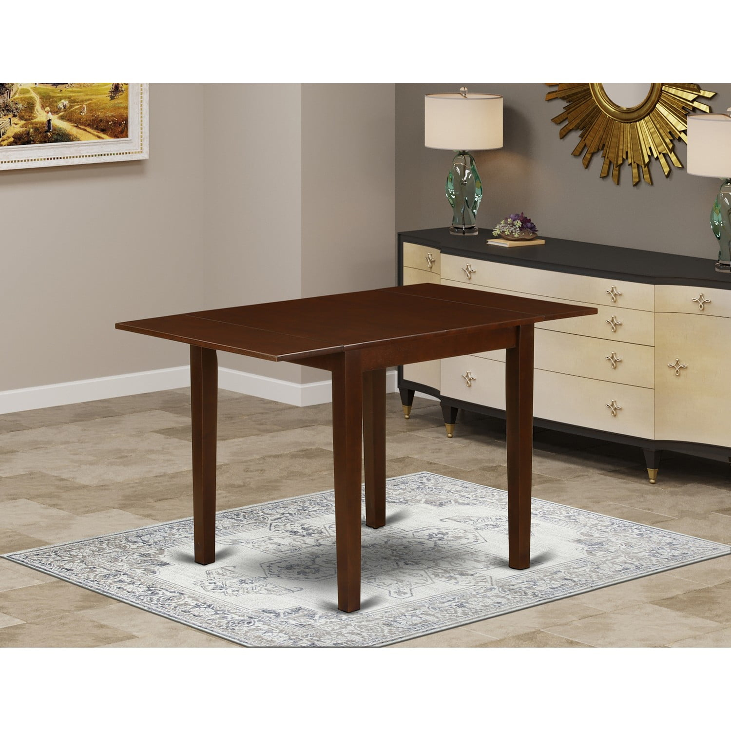 East West Furniture, Dining Table Mahogany, NDT-MAH-T