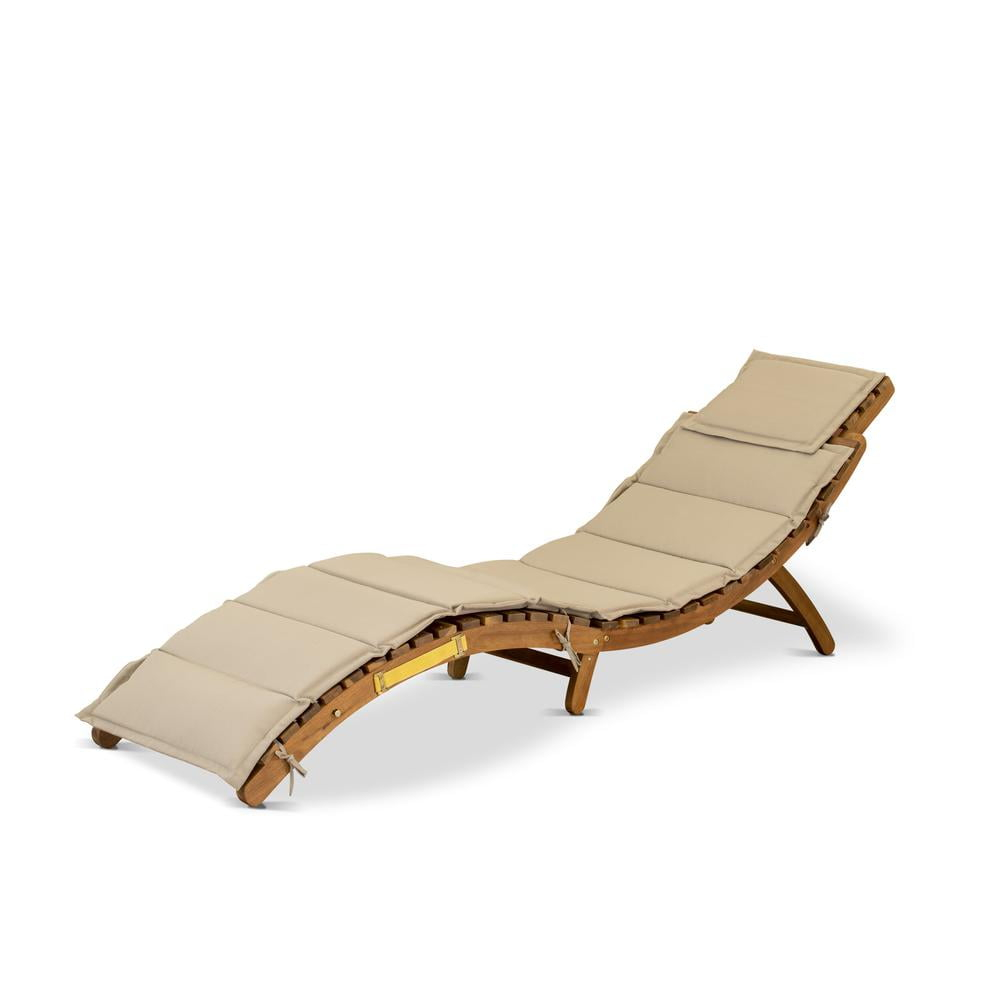 East West Furniture Outdoor Garden Summing Pool Outdoor Lounge Chairs - Helena Sun Lounger Chair