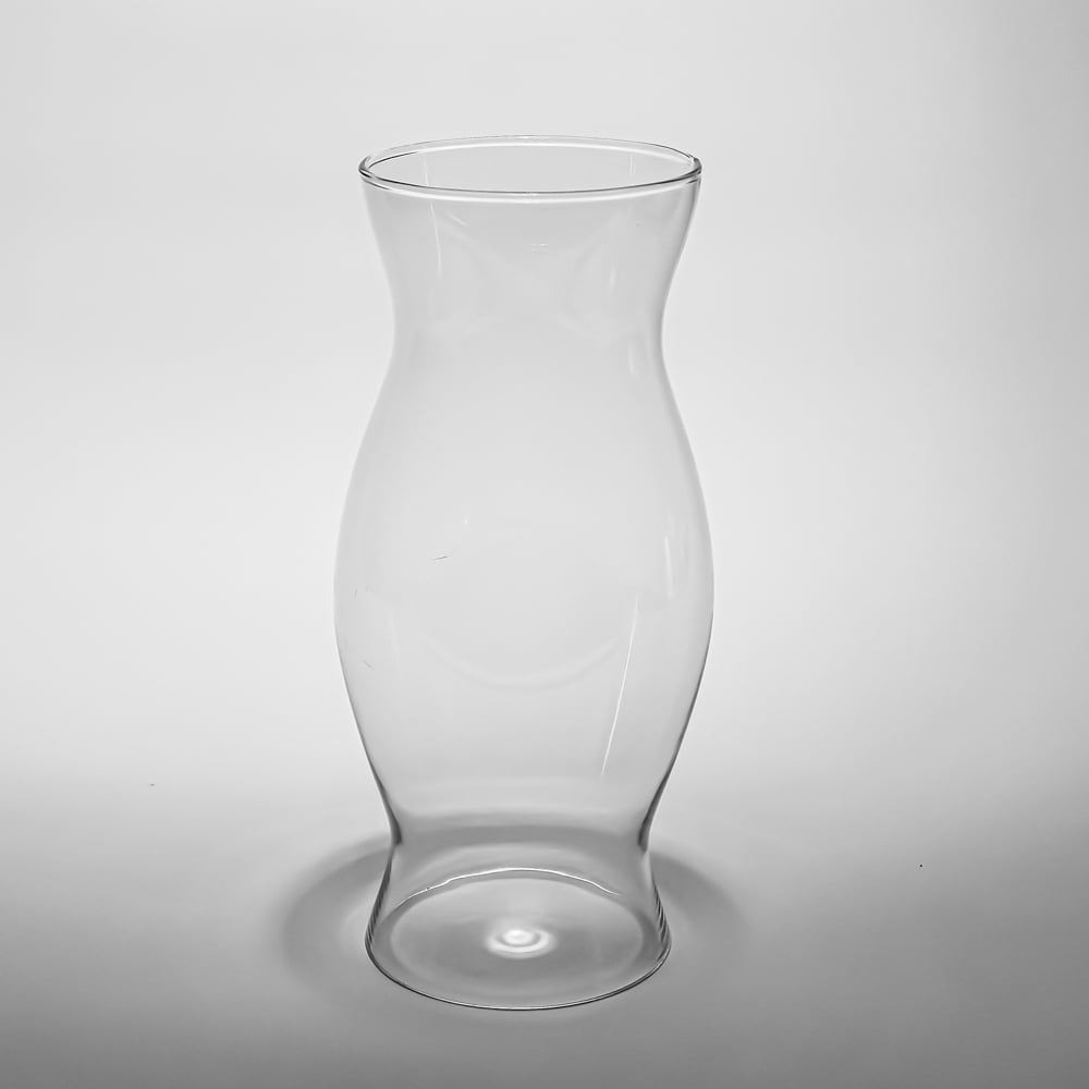 Stylish Glass Hurricane Lamp Decorative Candle Holder 11.5-inch Tall Home Lighting Accent Versatile Decoration
