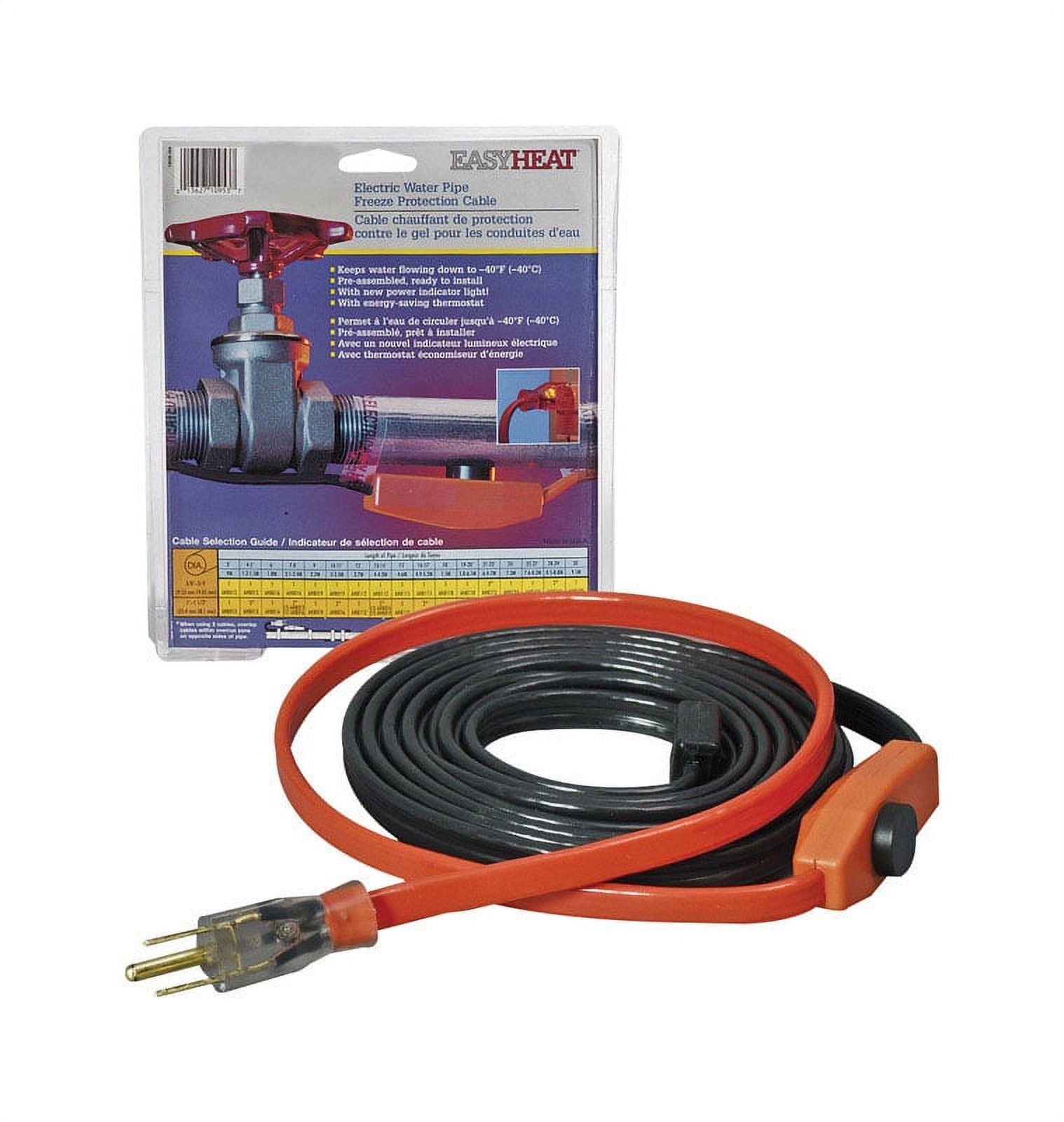 Easy Heat AHB115 Heating Cable For Water Pipe