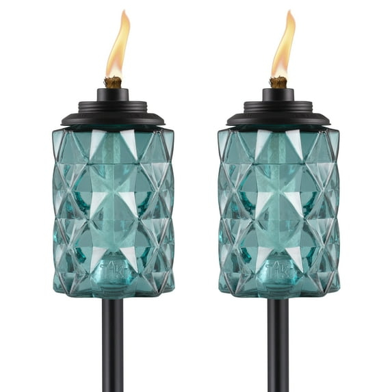 TIKI Brand TIKI® Brand Easy Install 65 Inch TIKI Torch Topaz Blue (Set of 2)