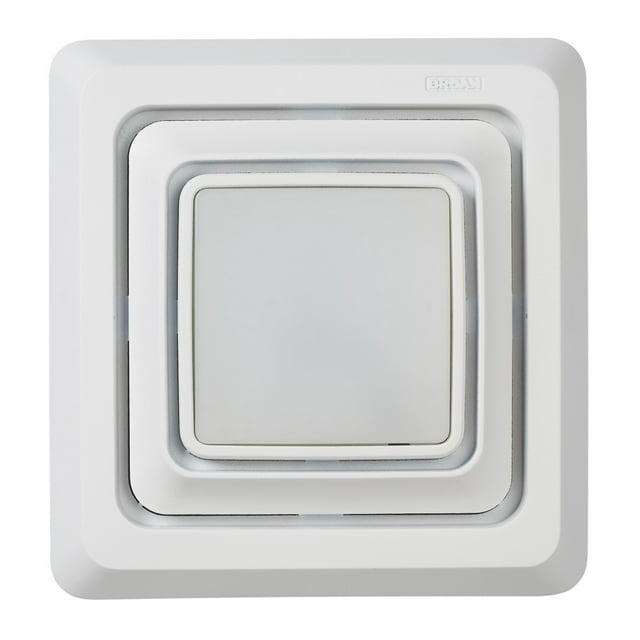 Broan-NuTone Broan FG600S LED Lighted Grille Upgrade for Bathroom Ventilation Fans, Easy Installation for DIY, White