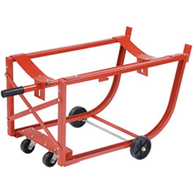 Easy Steer Drum Cradle with 5 in. & 3 in. dia. Polyolefin Wheels for 55 gal Steel Drums