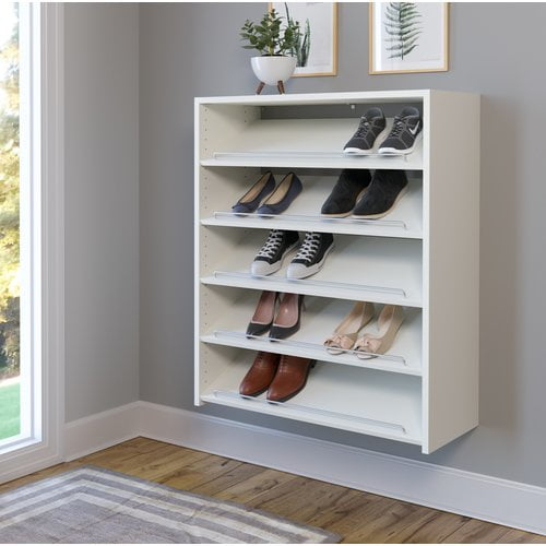 Easy Track 15 pair Shoe Organizer White