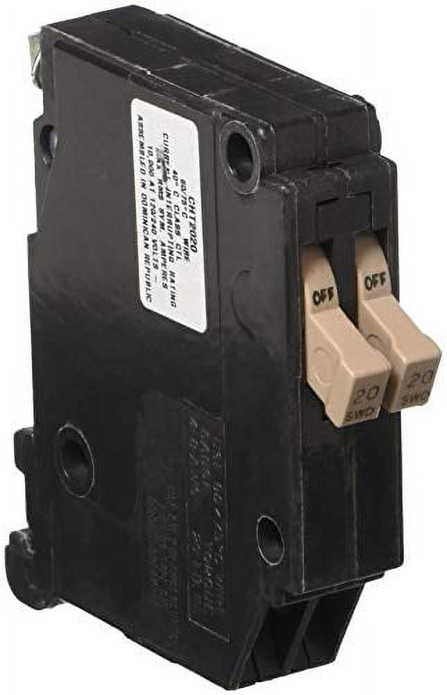 Eaton CHT2020 Cutler-Hammer Tandem Single Pole Circuit Breaker, 3/4", 20 Amp