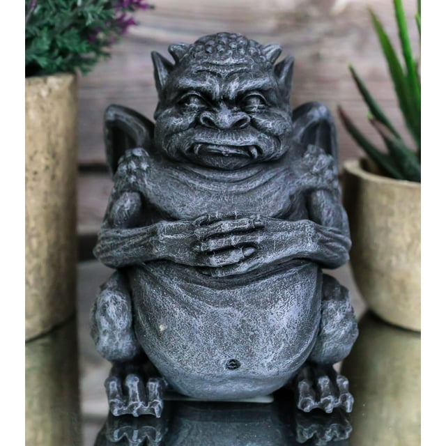 Ebros Winged Fat Ogre Troll Gargoyle Statue 4" High Gargoyles Collectible