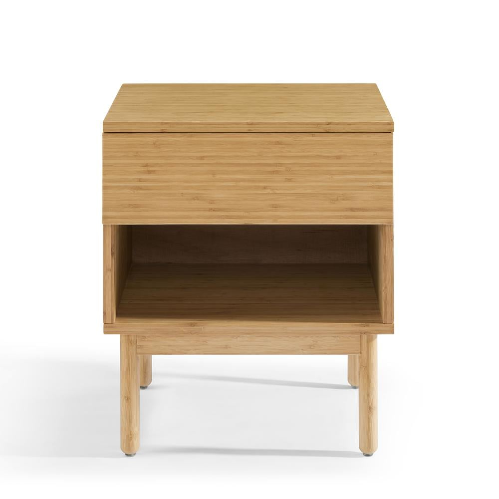 Eco Ridge by Bamax Ria 1 Drawer Nightstand, Caramelized