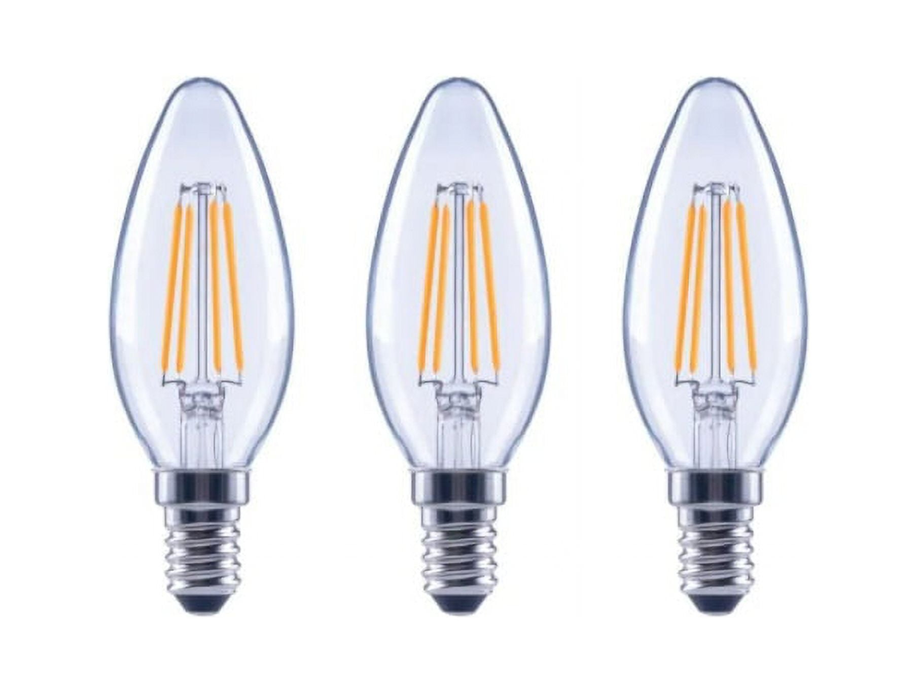 EcoSmart 60-Watt B11 ENERGY STAR Vintage LED Light Bulb White (3-Pack)