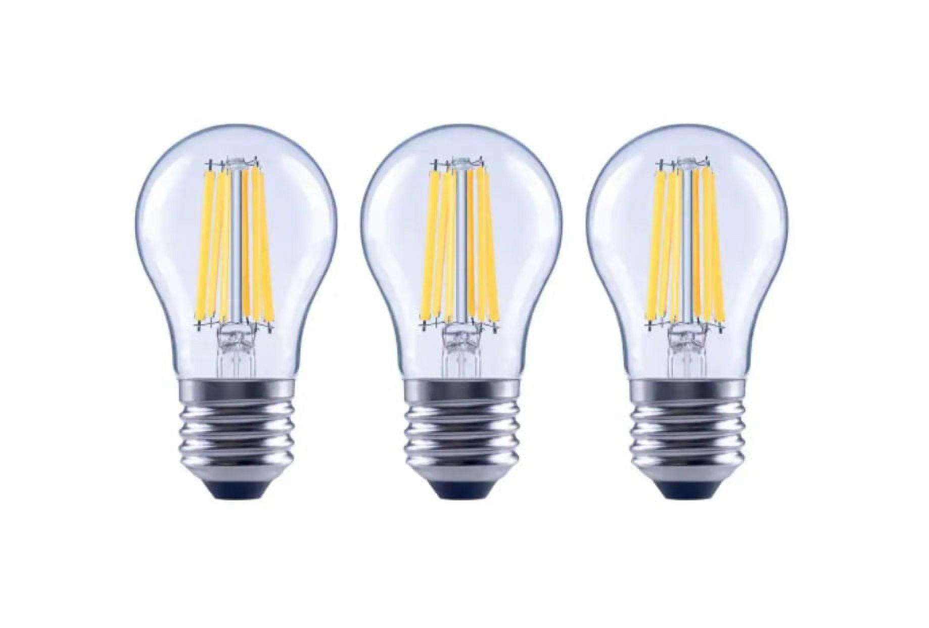 EcoSmart A15 Dimmable Appliance Fan LED Edison Light Bulb Bright White (3-Pack)