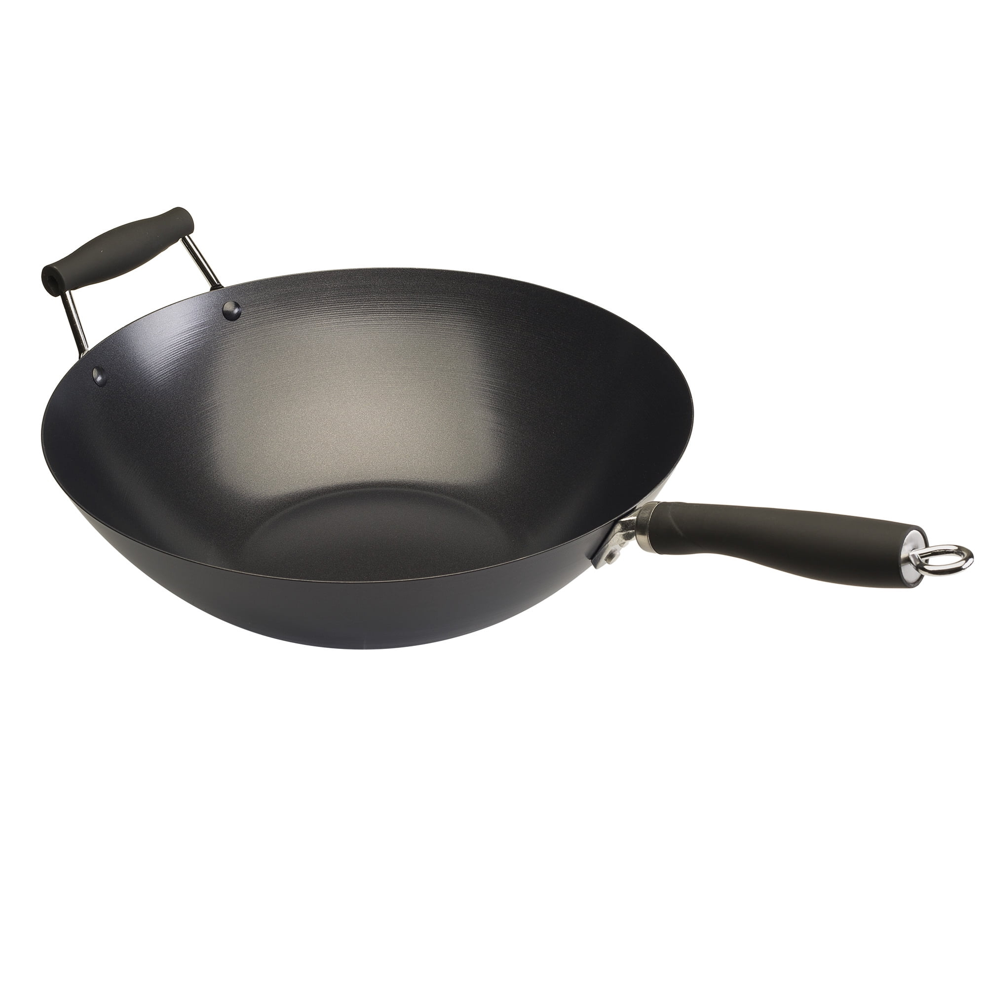 Hong Kong Chopstick House Carbon Steel Wok with Helper Handle