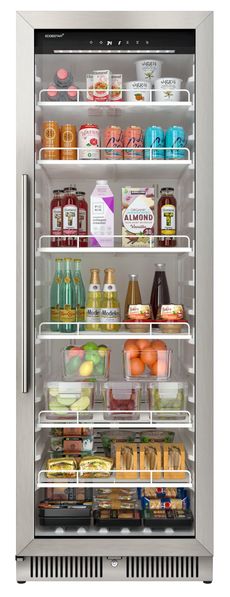 Edgestar Vbm131 24" Wide 13.7 Cu. Ft. Commercial Beverage Merchandiser - Stainless Steel