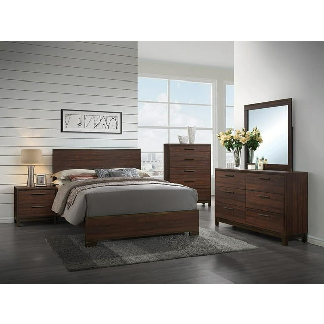 Edmonton Bedroom Set Rustic Tobacco and Dark Bronze