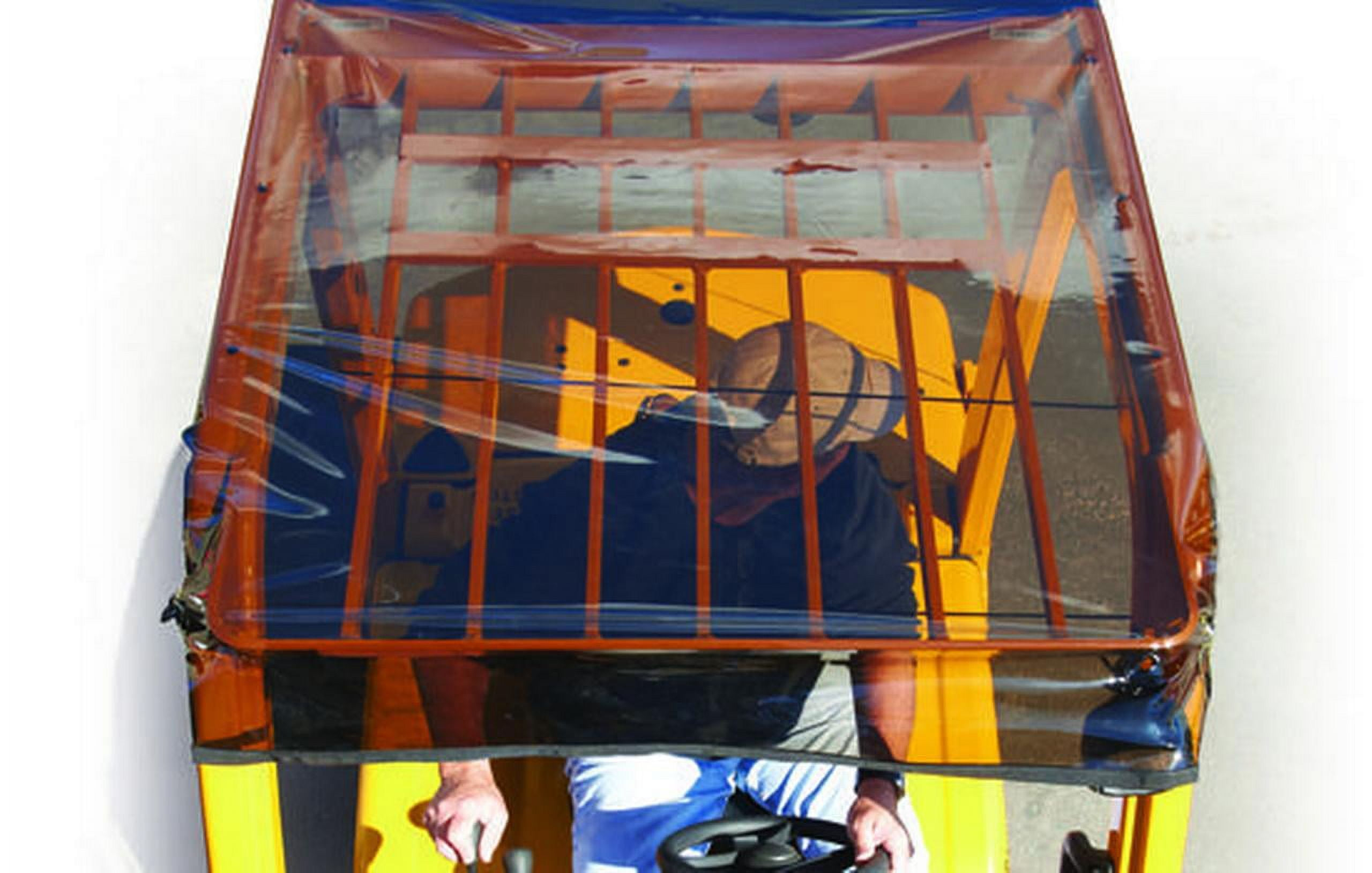 Solarcap Universal Tinted Forklift Sun & Rain Canopy, Super Clear Tinted Vinyl