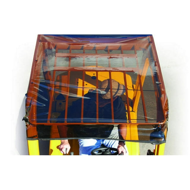 Solarcap Universal Tinted Forklift Sun & Rain Canopy, Super Clear Tinted Vinyl