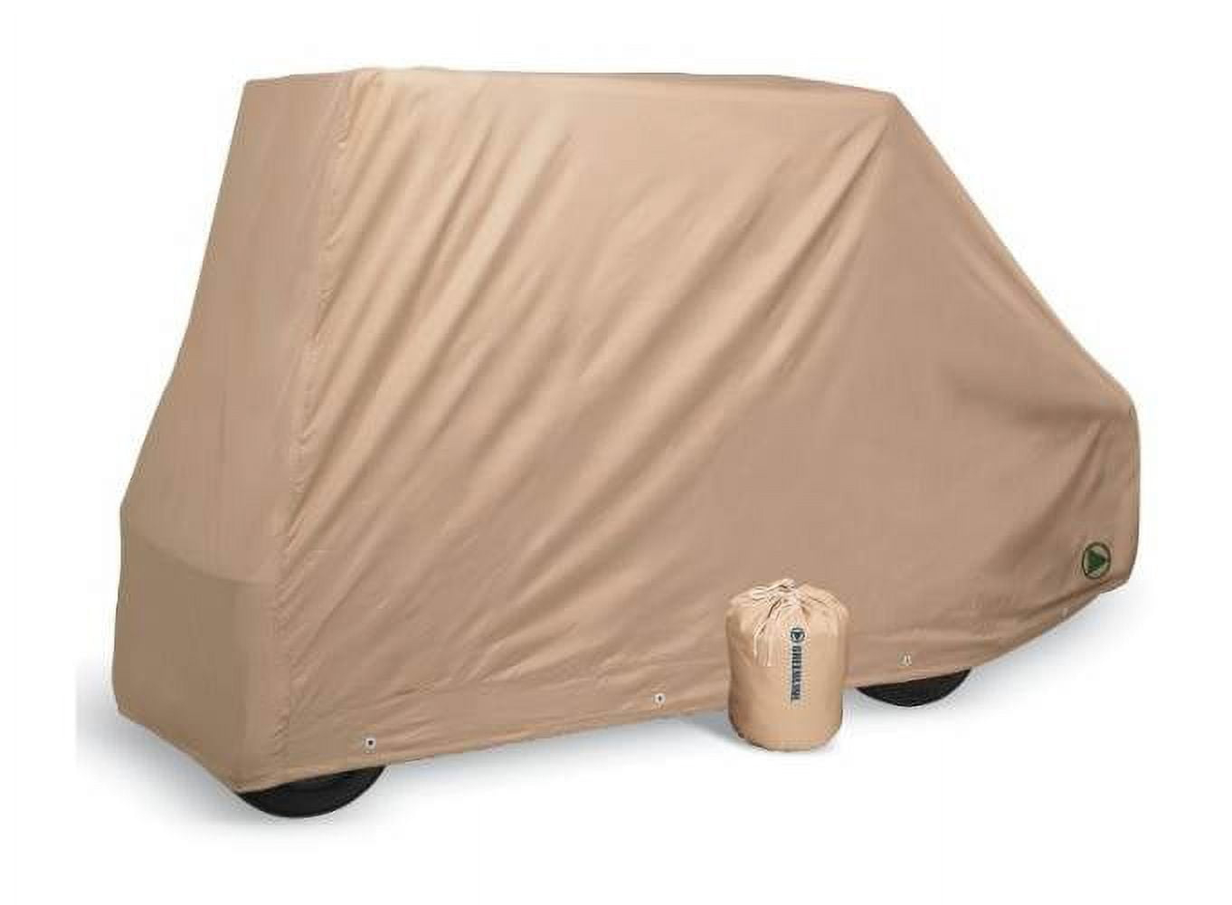 Eevelle USA, GLCCV2, Convertible 2 Passenger Flip Down Rear Golf Cart Seat Cover Tan