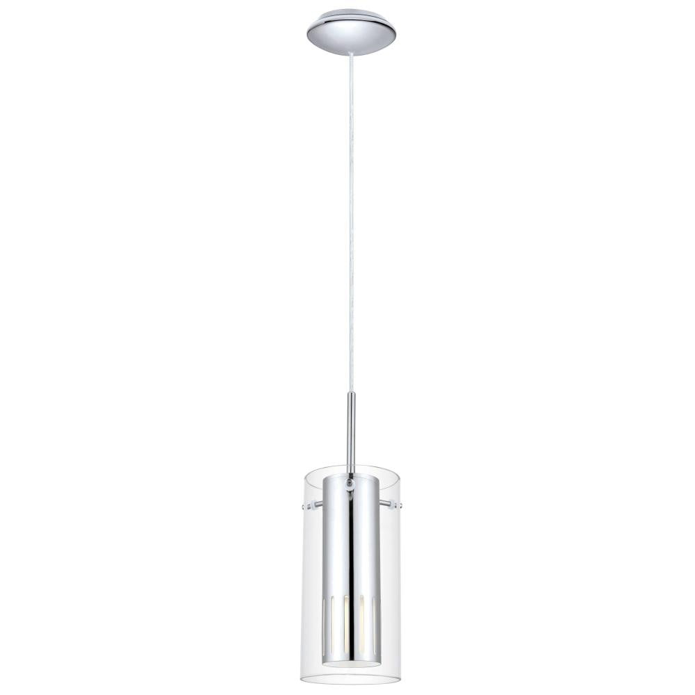 Eglo Lighting - Pinto 1 - 1-Light Mini Pendant - Chrome - Clear Glass