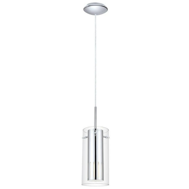 Eglo Lighting - Pinto 1 - 1-Light Mini Pendant - Chrome - Clear Glass