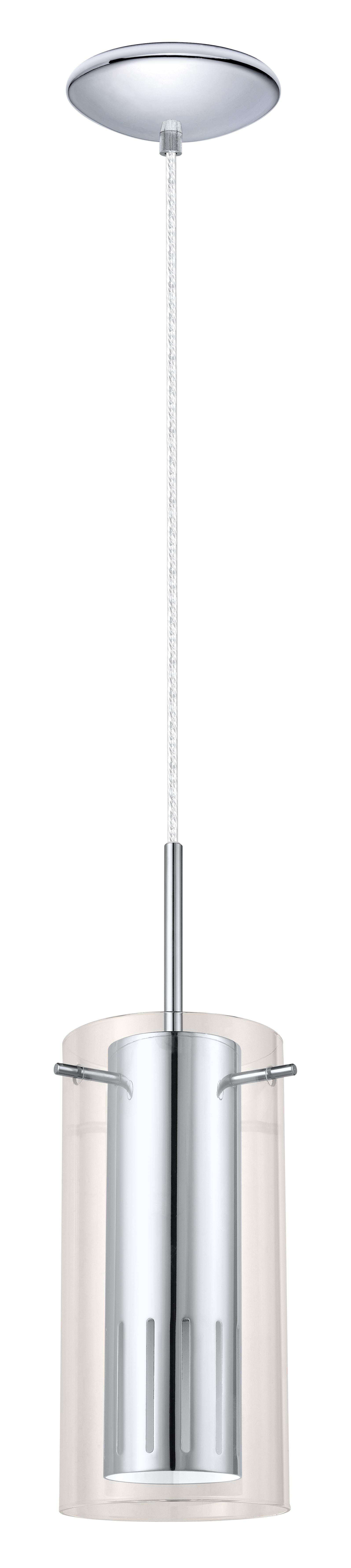 Eglo Lighting - Pinto 1 - 1-Light Mini Pendant - Chrome - Clear Glass