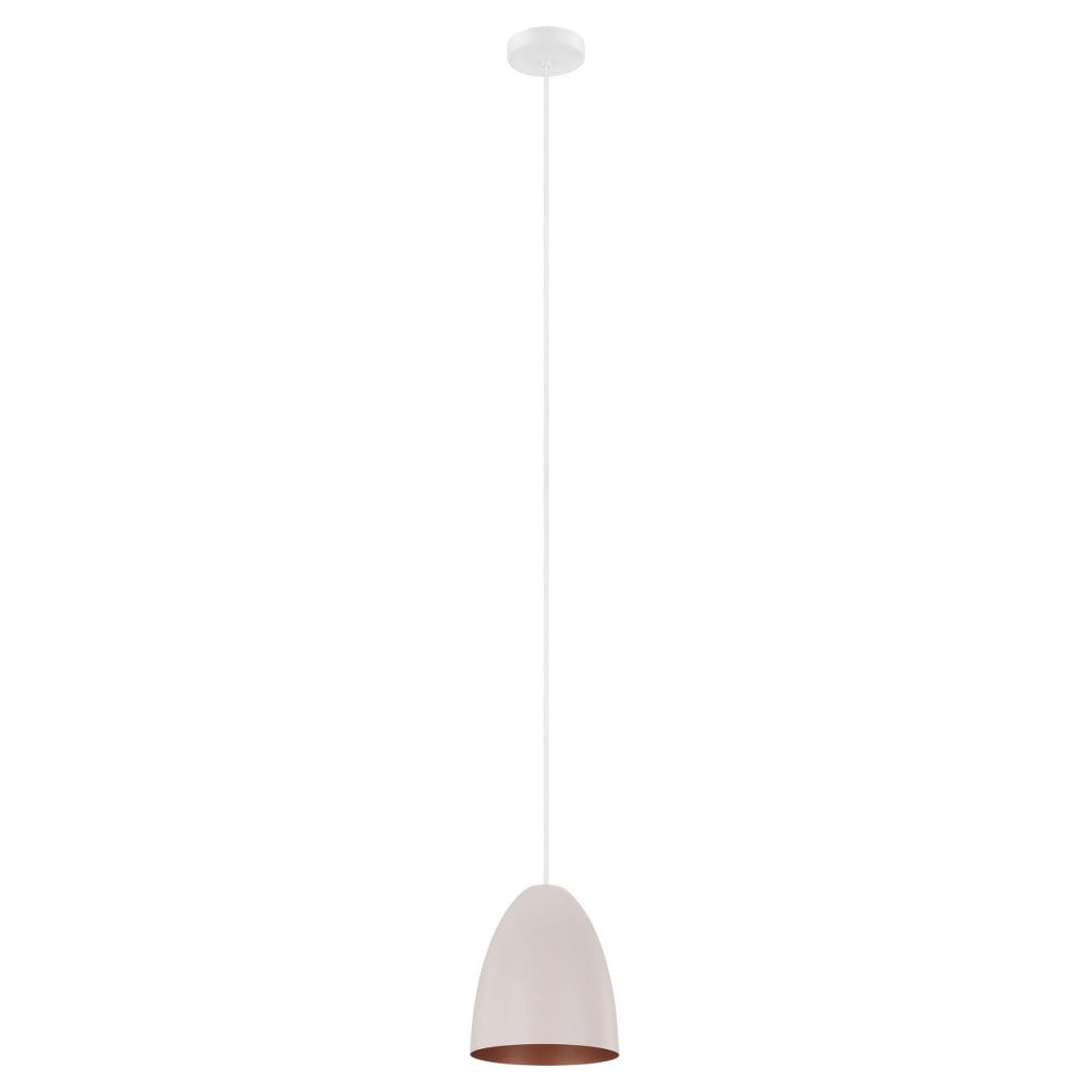 Eglo Lighting - Sarabia-P - 1-Light Pendant - Pastel Apricot Exterior - Copper