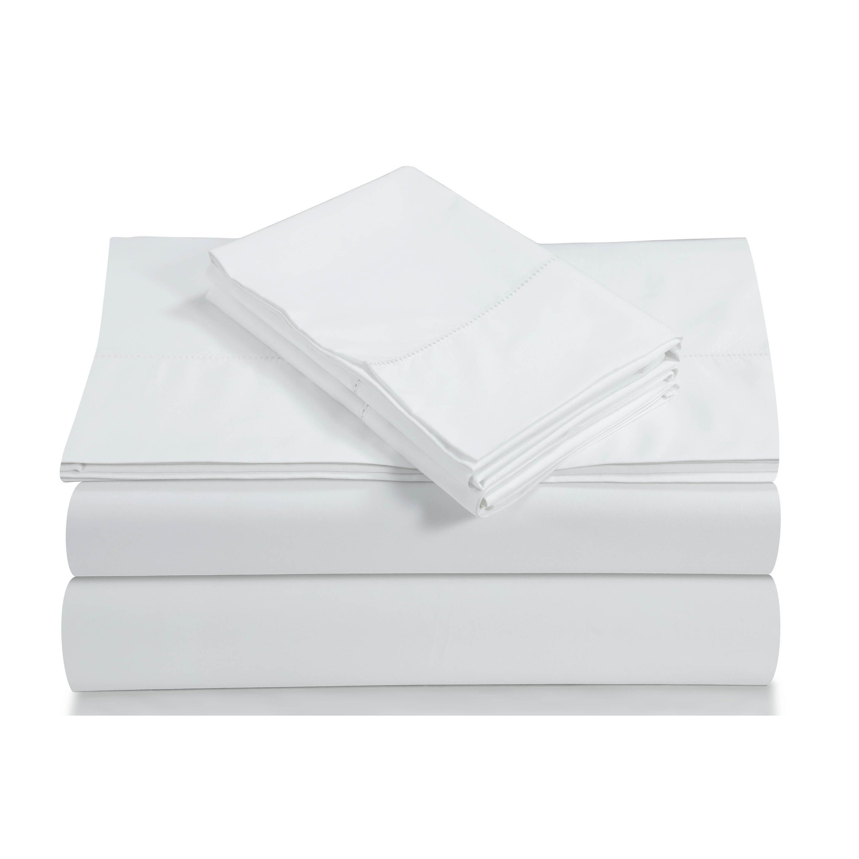 Egyptian Cotton 800 TC Deep Pocket Sheet Set with Luxury-size Flat
