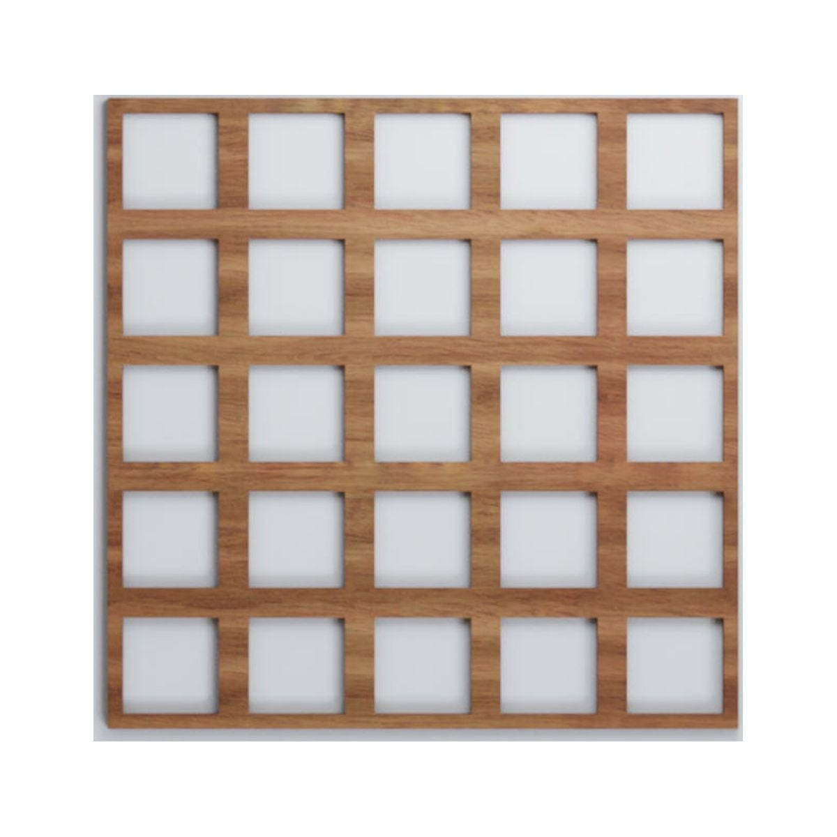 Ekena Millwork 15 3/8"W x 15 3/8"H x 1/4"T Medium Manchester Decorative Fretwork Wood Wall Panels, Walnut