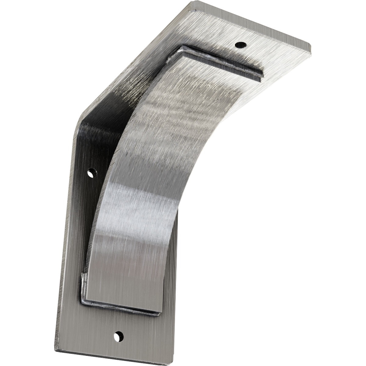Ekena Millwork 3"W x 6"D x 6"H Morris Steel Bracket, Unfinished