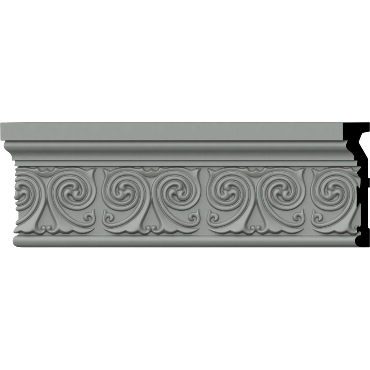 Ekena Millwork Ralston 4.63'' H x 95.88'' W x 1'' D Urethane Chair Rail