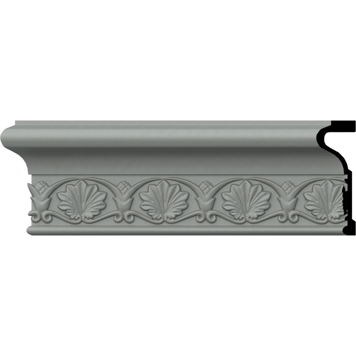 Ekena Millwork Emily 4'' H x 96'' W x 1.375'' D Urethane Chair Rail