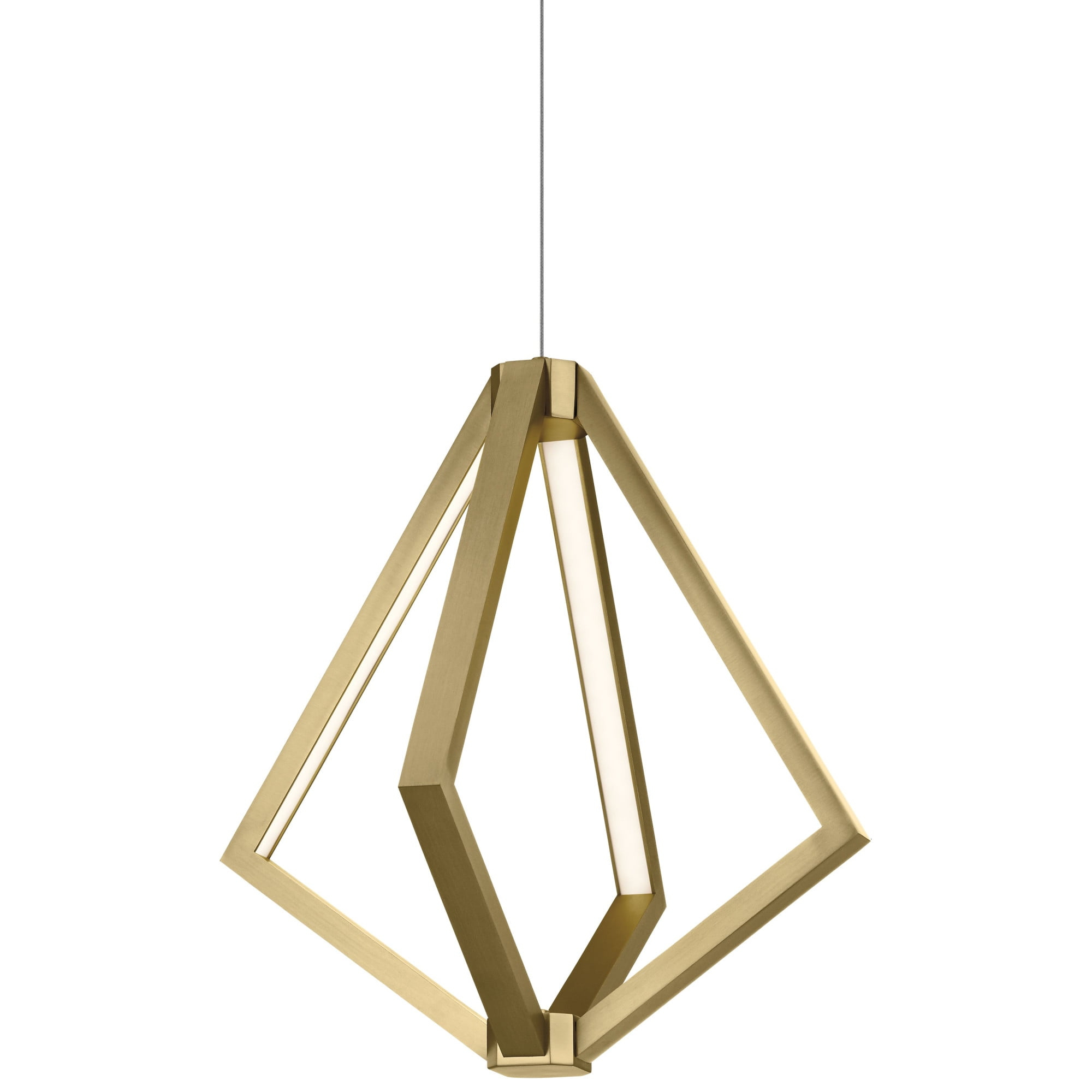 Elan Everest 19 3/4" Wide Champagne Gold 4-Light LED Pendant