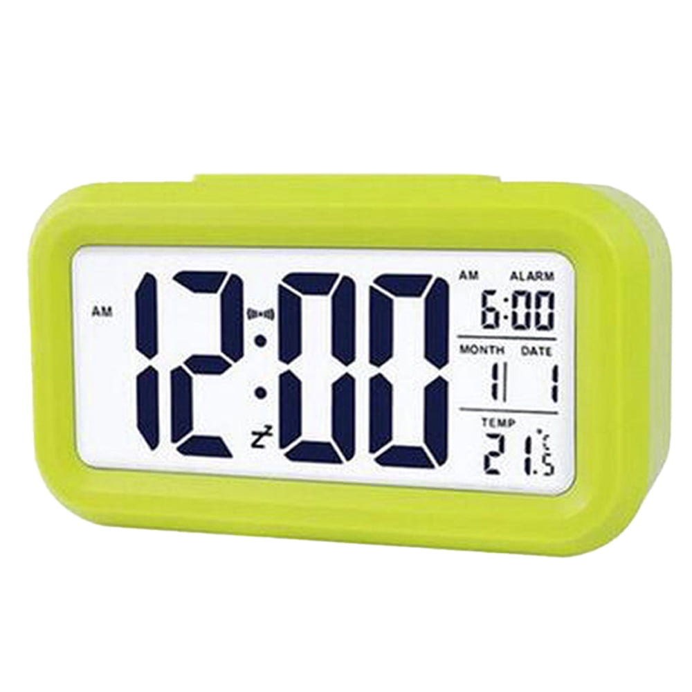 Reloj Despertador Electrónico, Reloj Inteligente Luminoso, Regalo de Reloj Despertador digital LED Creativo para Estudiantes y Niños - Verde
