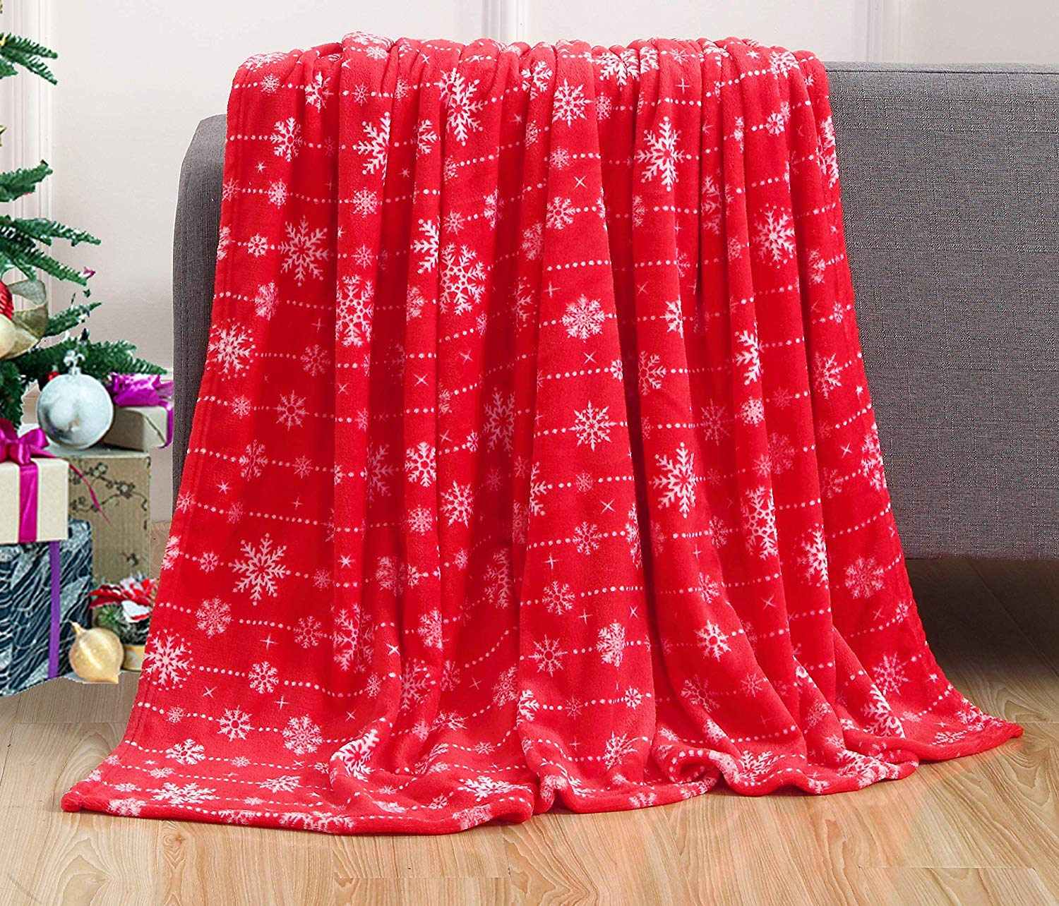 Elegant Comfort 50 x 60 Blanket Gift Christmas Throw