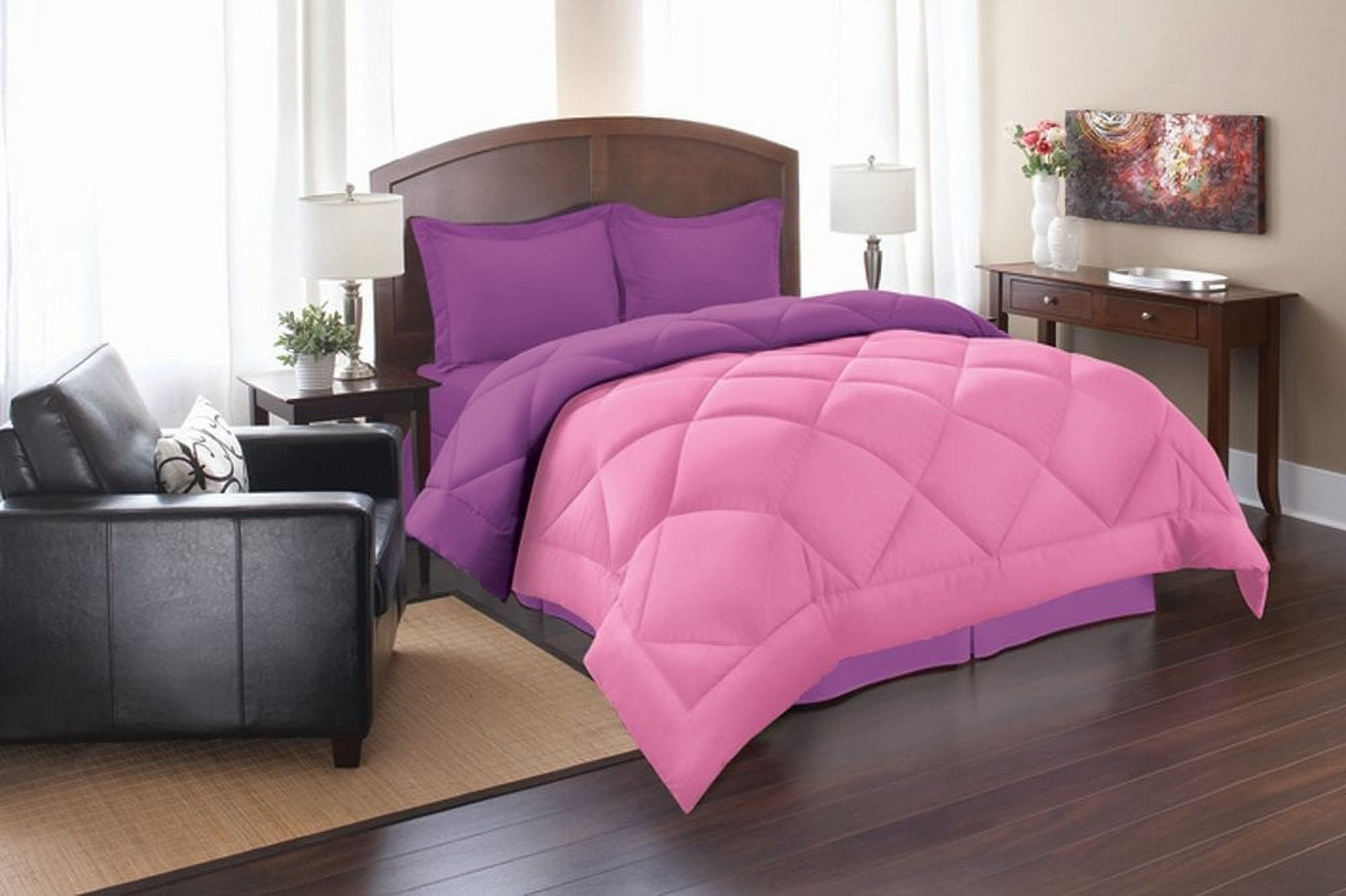 Elegant Comfort Series 3 Piece Comforter Sets Full/Queen with Comforter