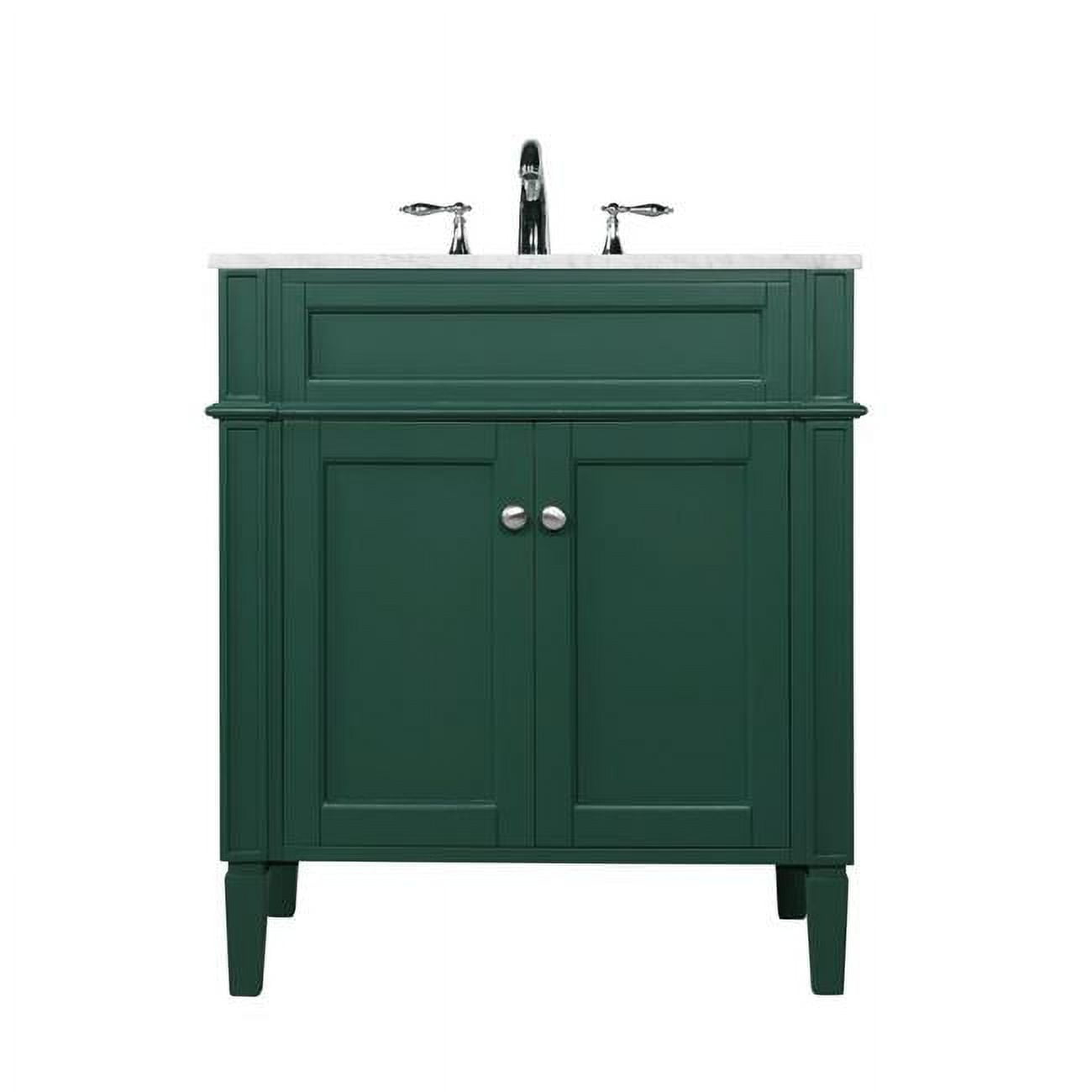 Elegant Decor  30 in. Single Bathroom Vanity in Green
