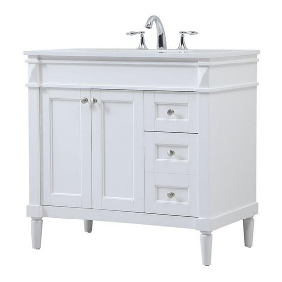 Elegant Kitchen and Bath Elegant Kitchen and Bath 36 Inch Single Bathroom Vanity