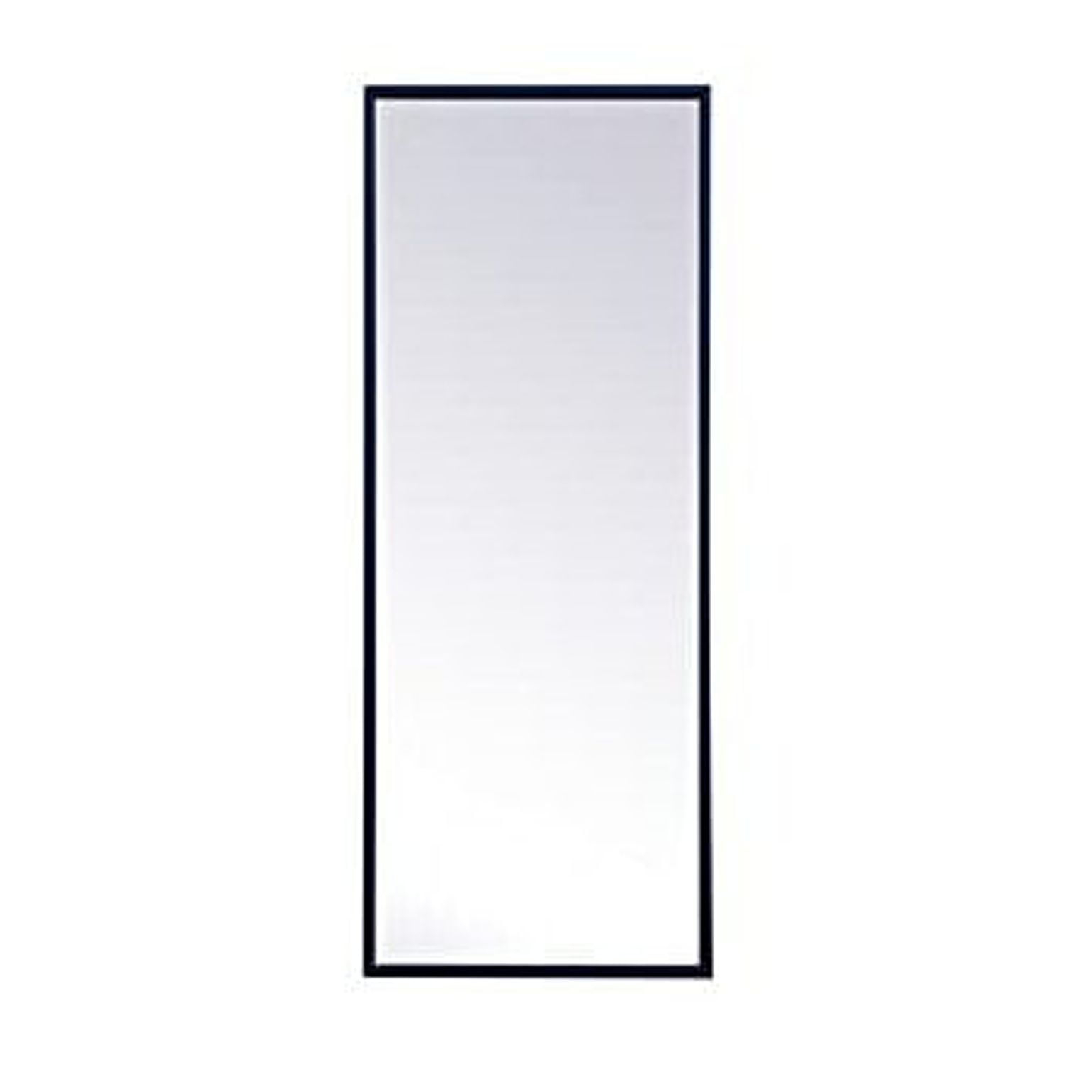 14 x 36 in. Metal Frame Rectangle Mirror, Blue