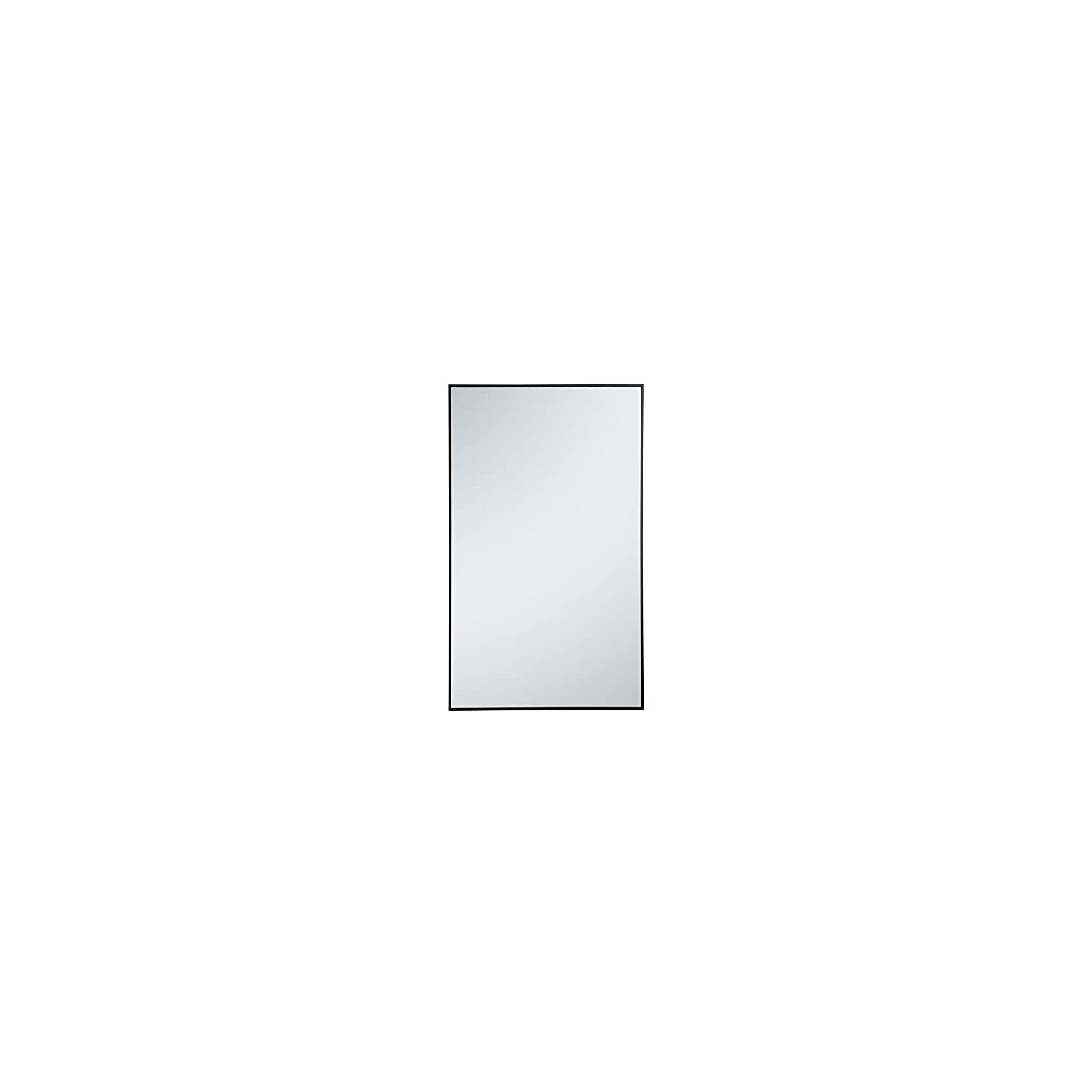 Elegant Decor MR43660BK 36 in. Metal Frame Rectangle Mirror in Black - 35.25 x 71.25 x 0.16 in.