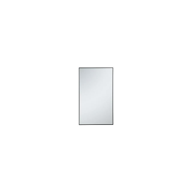 Elegant Decor MR43660BK 36 in. Metal Frame Rectangle Mirror in Black - 35.25 x 71.25 x 0.16 in.