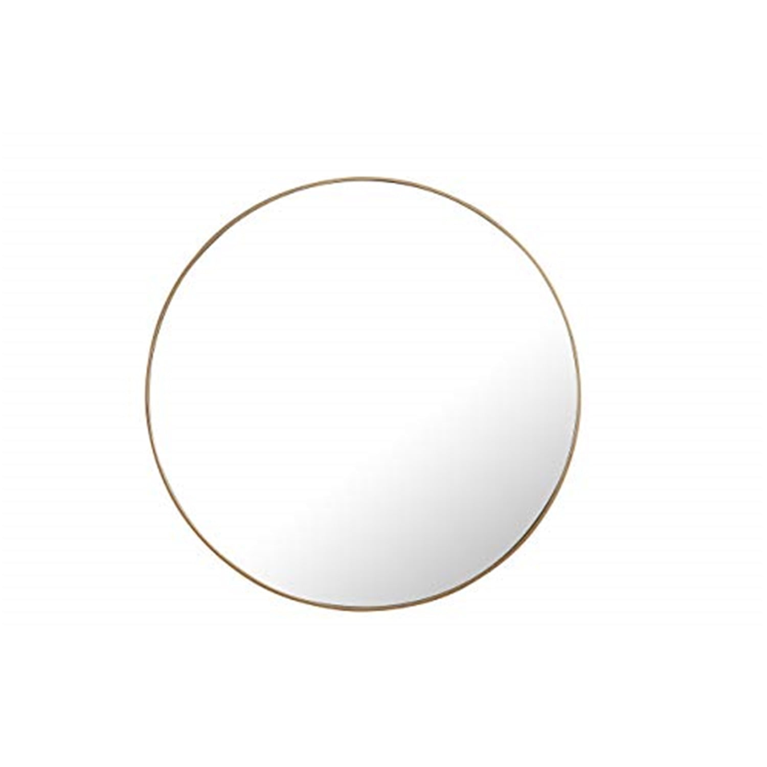 48 in. Eternity Metal Frame Round Mirror, Brass