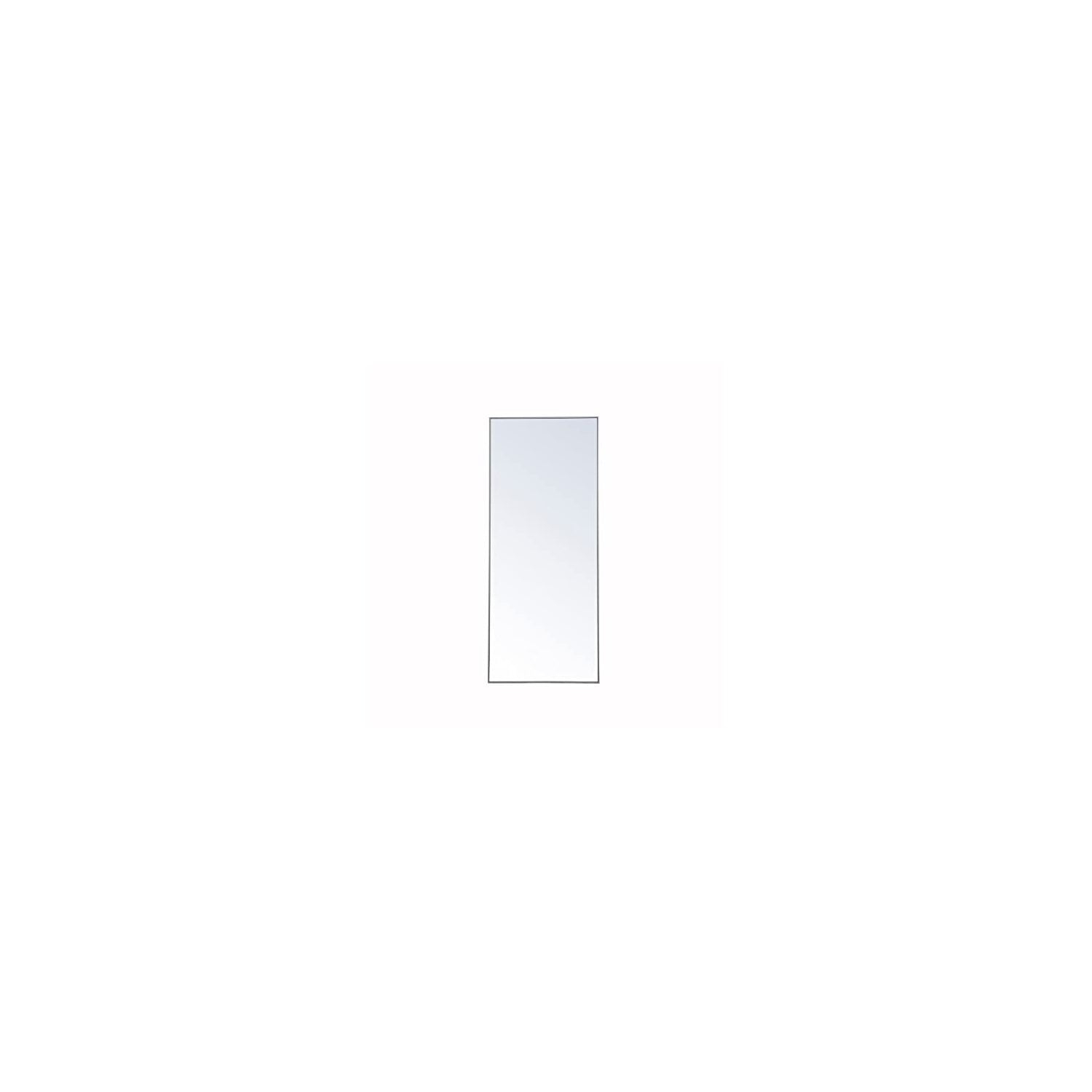 Elegant Decor Metal frame rectangle mirror 30x 72 inch in Grey