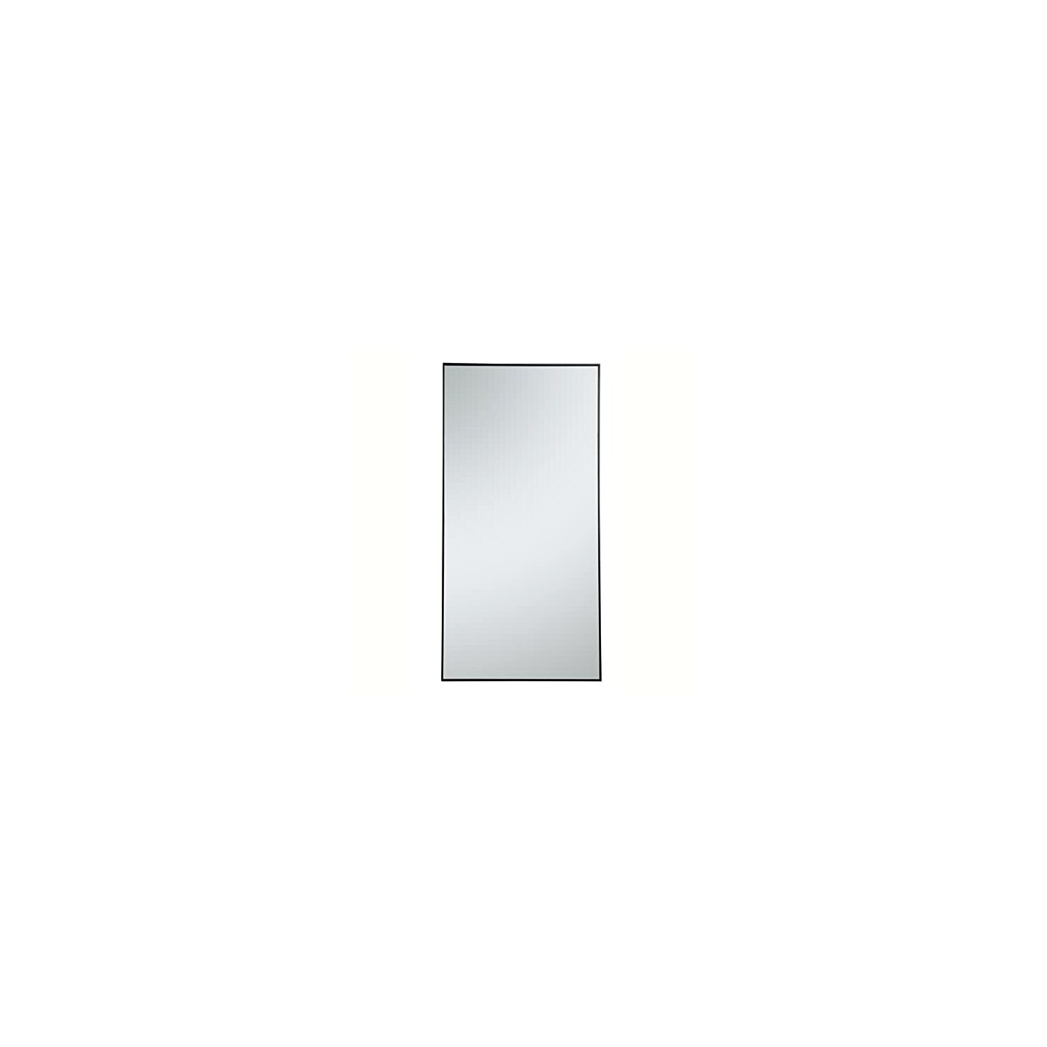 Elegant Decor MR43672BK 36 in. Metal Frame Rectangle Mirror in Black - 35.25 x 71.25 x 0.16 in.