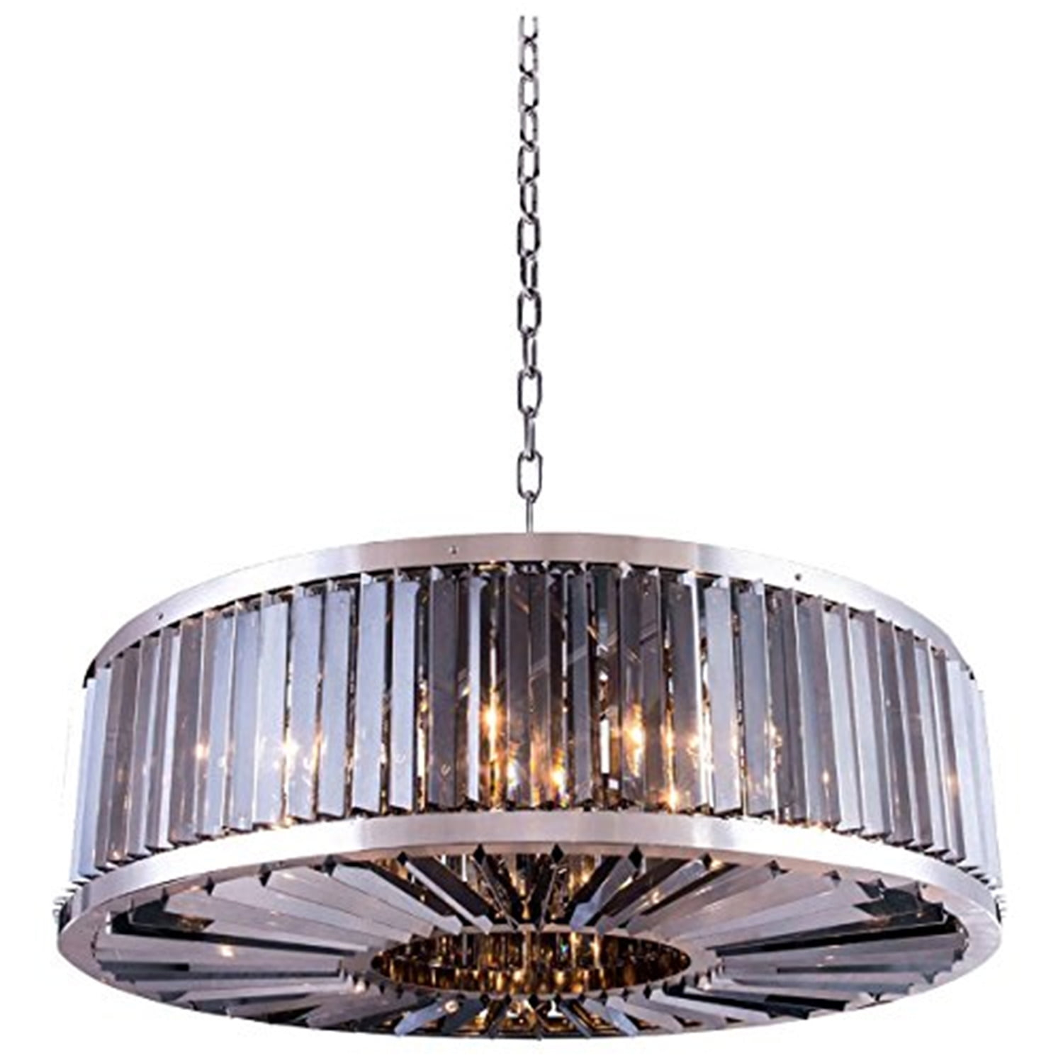 Elegant Lighting Chelsea 44" 10 Light Royal Crystal Pendant Lamp