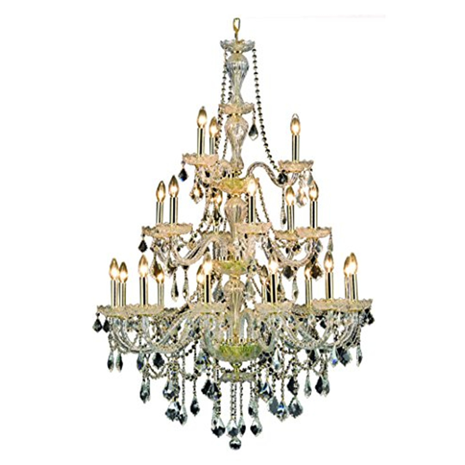Elegant Lighting Giselle 38" 21 Light Royal Crystal Chandelier