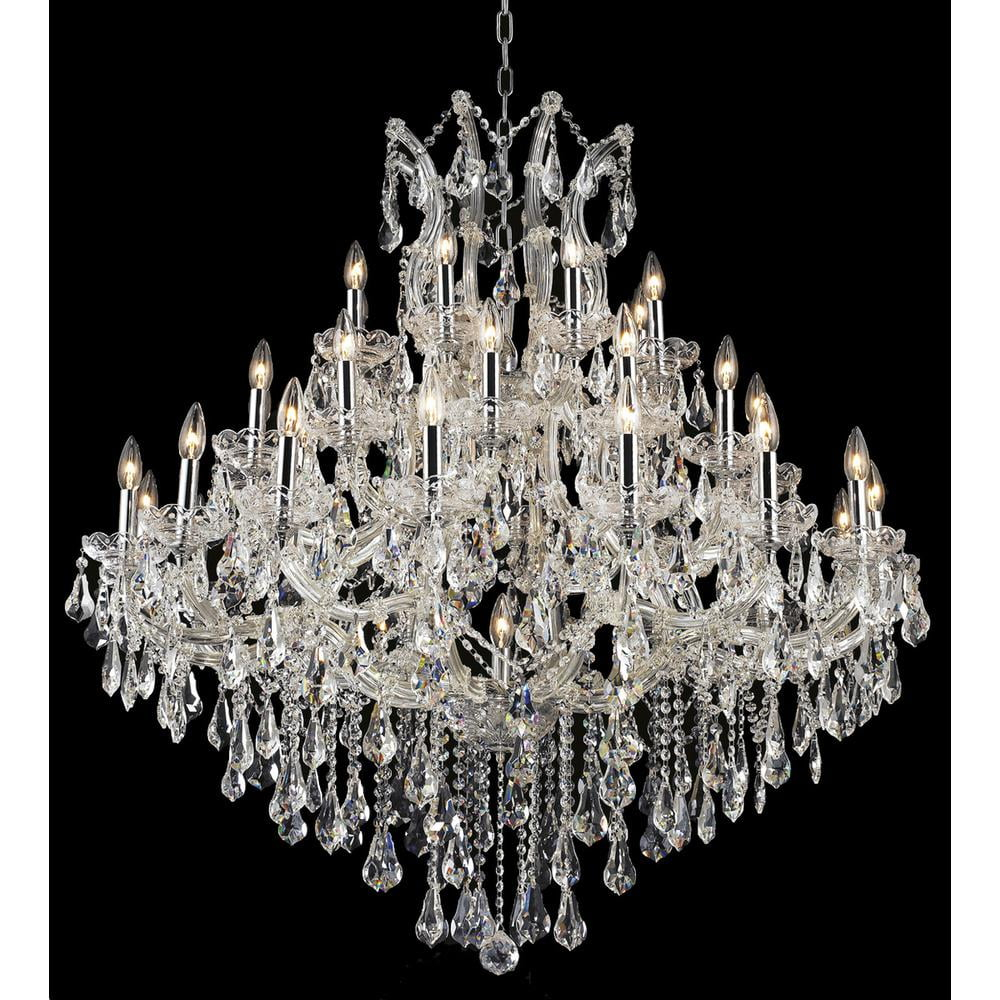 Elegant Lighting Maria Theresa 44" 37 Light Royal Crystal Chandelier