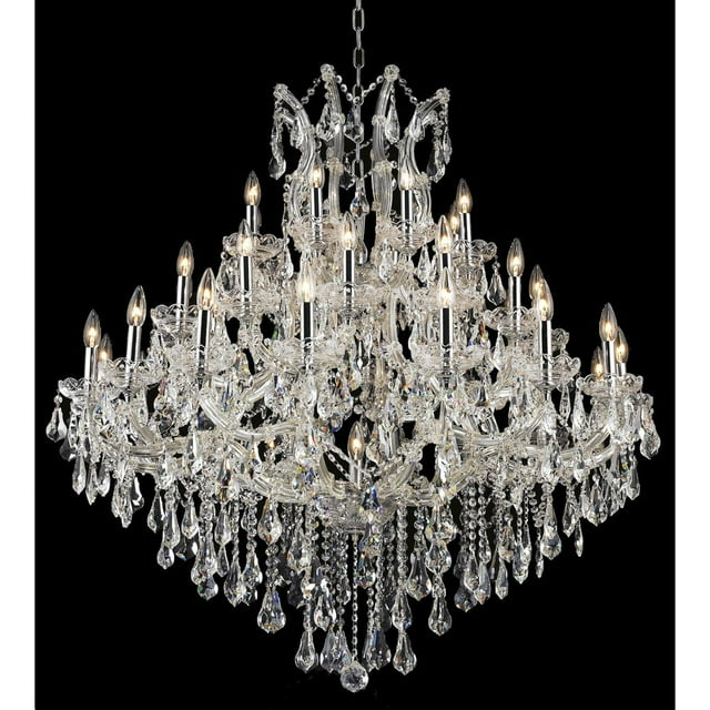 Elegant Lighting Maria Theresa 44" 37 Light Royal Crystal Chandelier