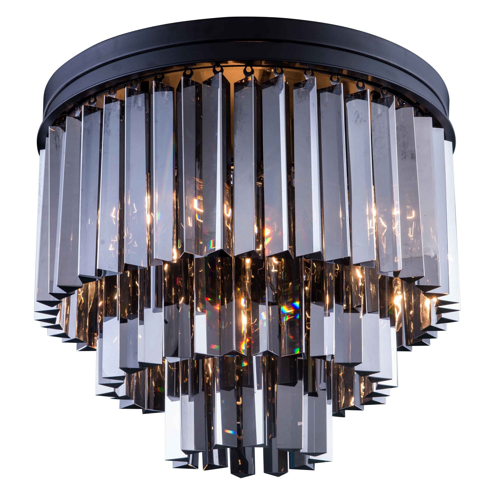 Elegant Lighting Sydney 20" 9 Light Royal Crystal Flush Mount