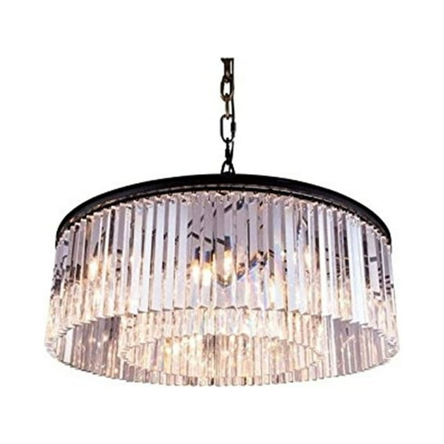 Elegant Lighting Sydney 44" 10 Light Royal Crystal Chandelier