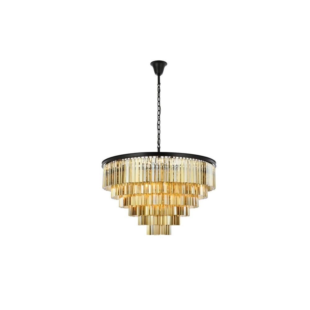 Elegant Lighting Sydney 44" 10 Light Royal Crystal Chandelier